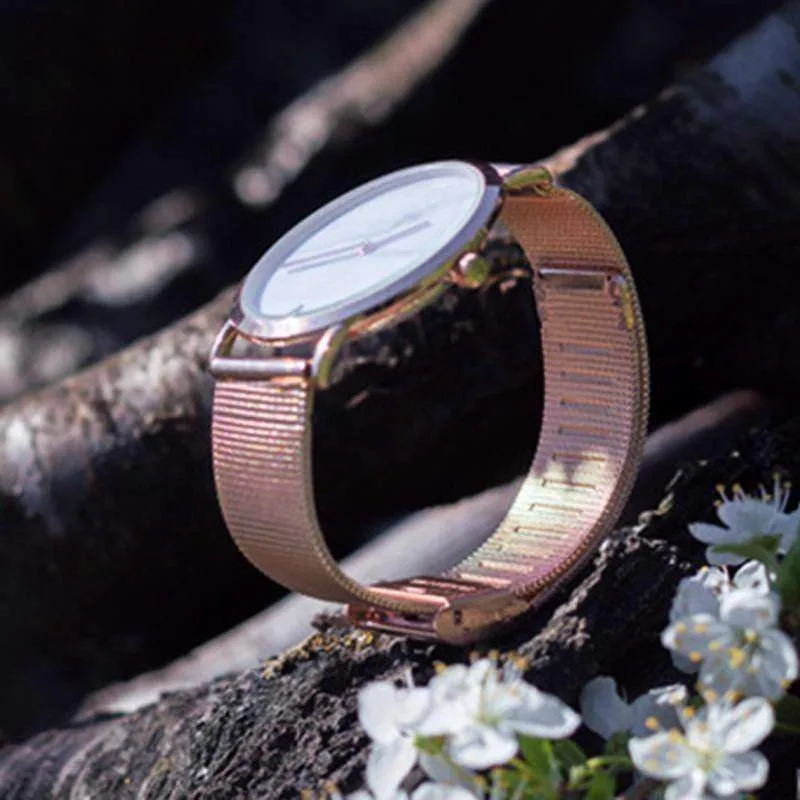 Simple minimalist Marble texture Quartz Watch