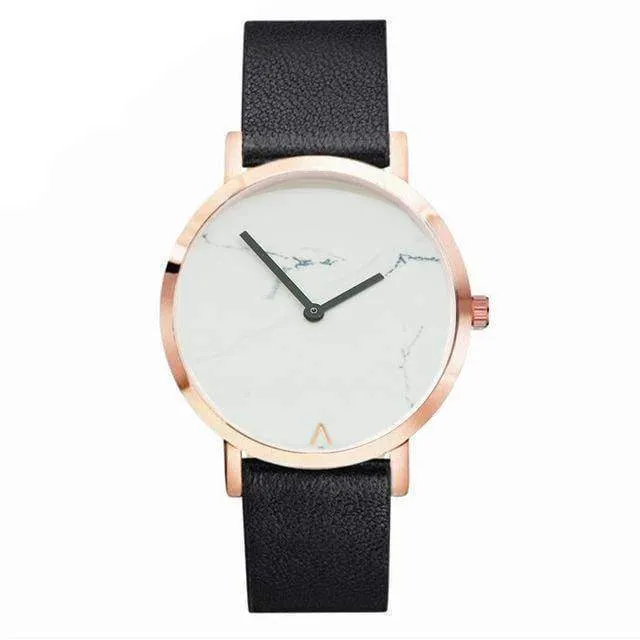 Simple minimalist Marble texture Quartz Watch