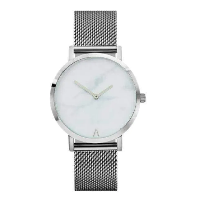 Simple minimalist Marble texture Quartz Watch