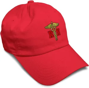 Soft Baseball Cap Rn Logo Embroidery Nurse Rn Twill Cotton Chaplain Cross Dad Hats for Men & Women