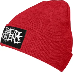 Suicide Music Silence Knit Cuffed Beanie Hat Warm Beanies Soft Slouchy Winter Hats Men's Women's Daily Caps Black