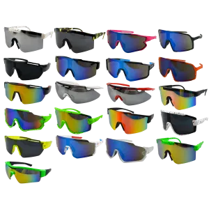 Sunglasses Refill Pack Sport Shieldz Assortment - 24 Pieces Per Pack 23516