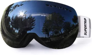 Supertrip Professional Ski Goggles for Men and Women Double Lens Anti-Fog Big Spherical Skiing Unisex Multicolor Snow Goggles