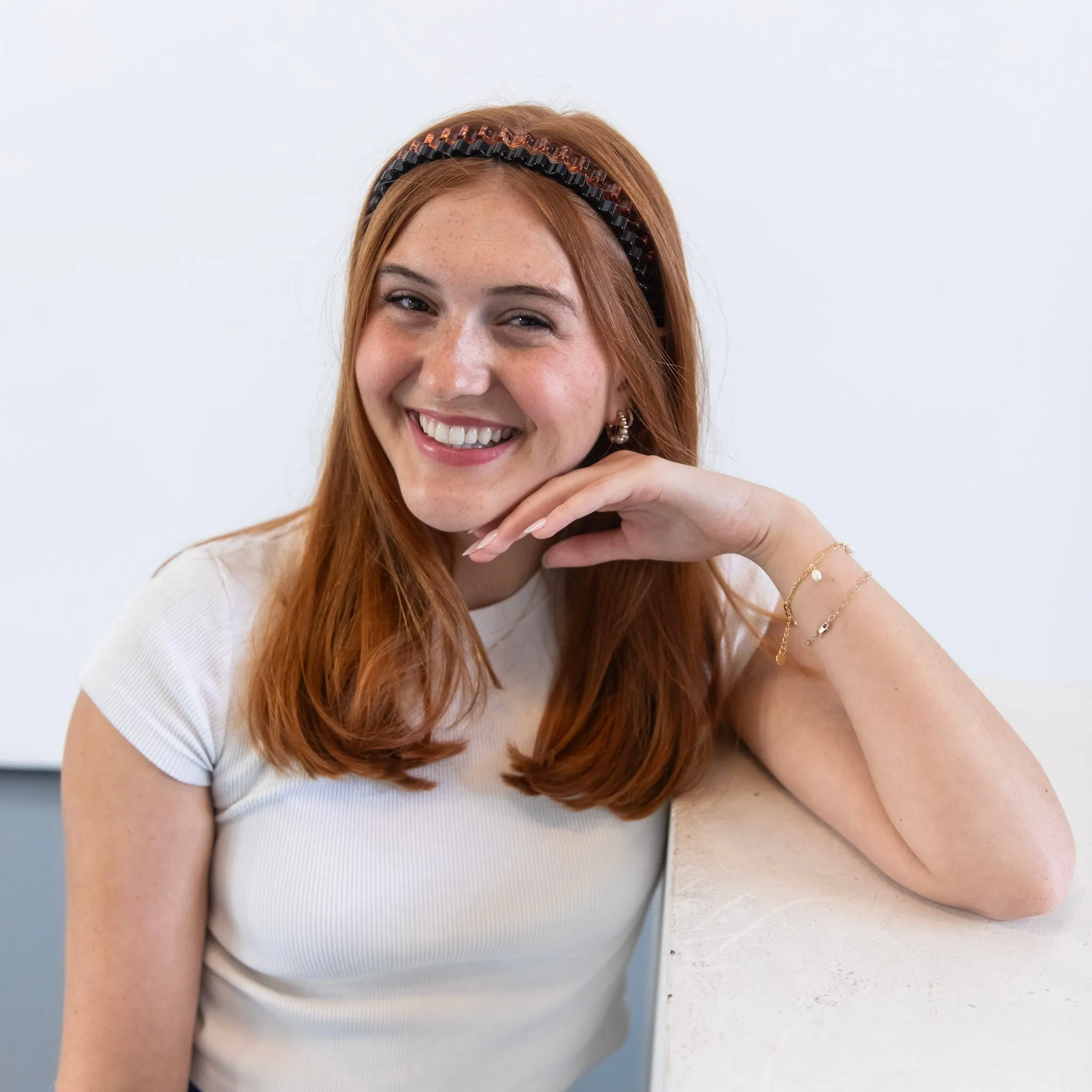 Thin Wavy Headband Set - Brown Shades