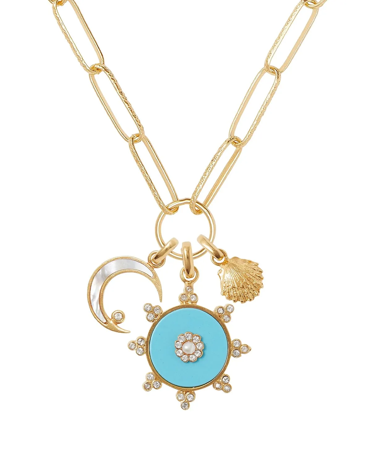 Turquoise Gardenia Charm