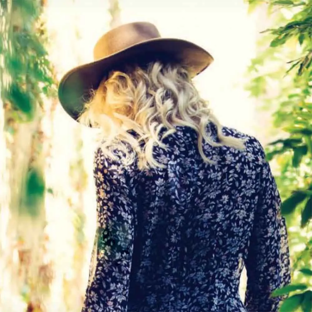Vegan Leather Flat Brim Boater - Scala Hats