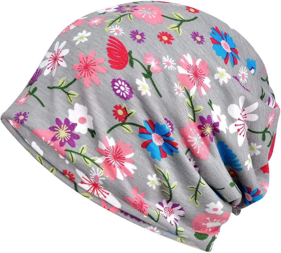 Women's Baggy Casual Chemo Beanie Hats Headwear Caps