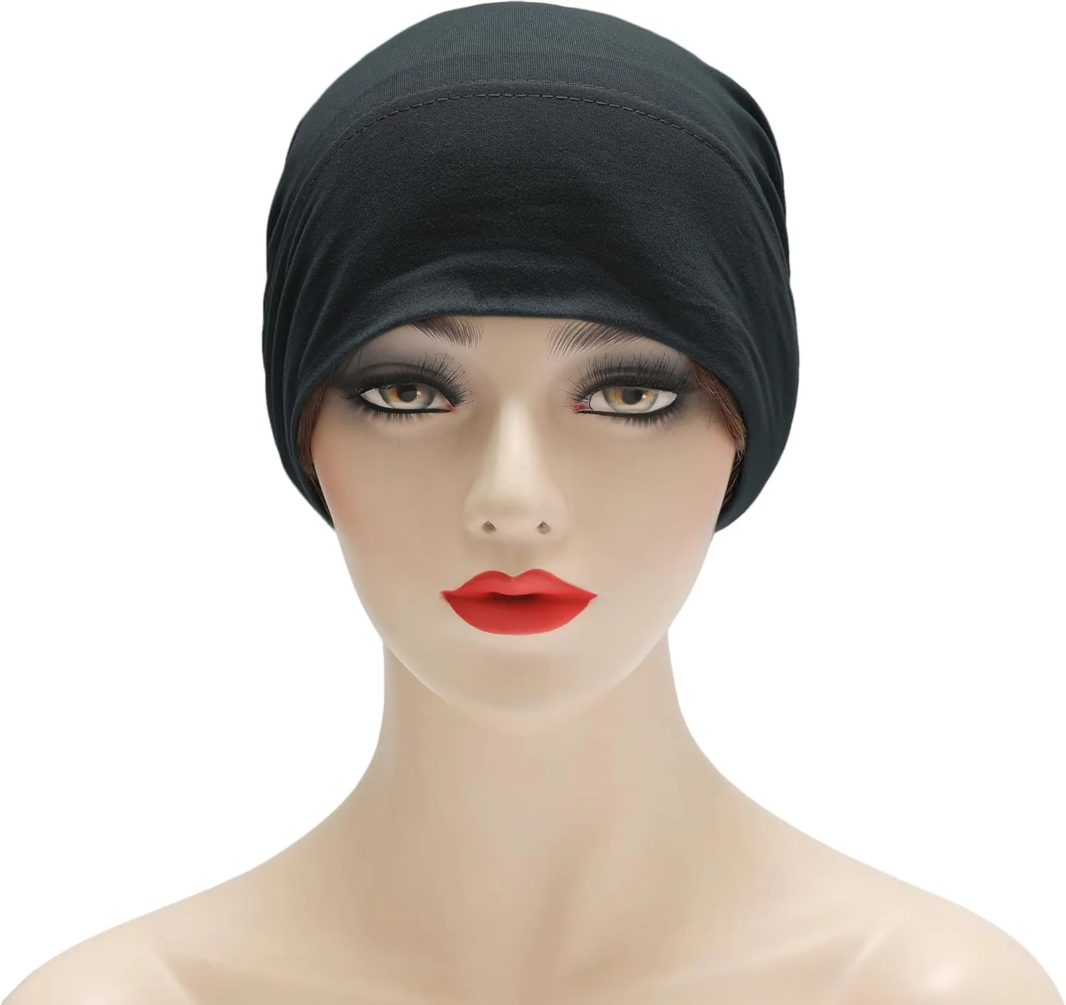 ZLYC Satin Lined Hijab Cap for Women Tie Back Hijab Undercap Inner Underscarf Hat